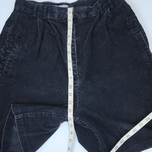 Cj Banks Black Corduroy Shorts Womens Medium High Waist Casual Fall Shorts - Picture 4 of 7